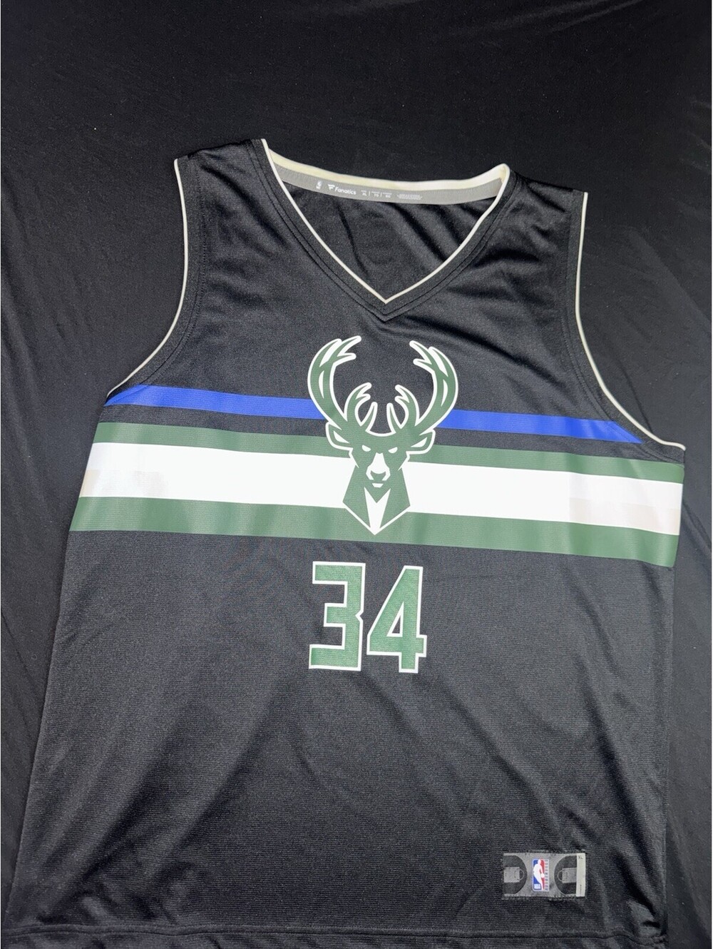Milwaukee Bucks Giannis Antetokounmpo Fanatics Jersey Men’s Size XL